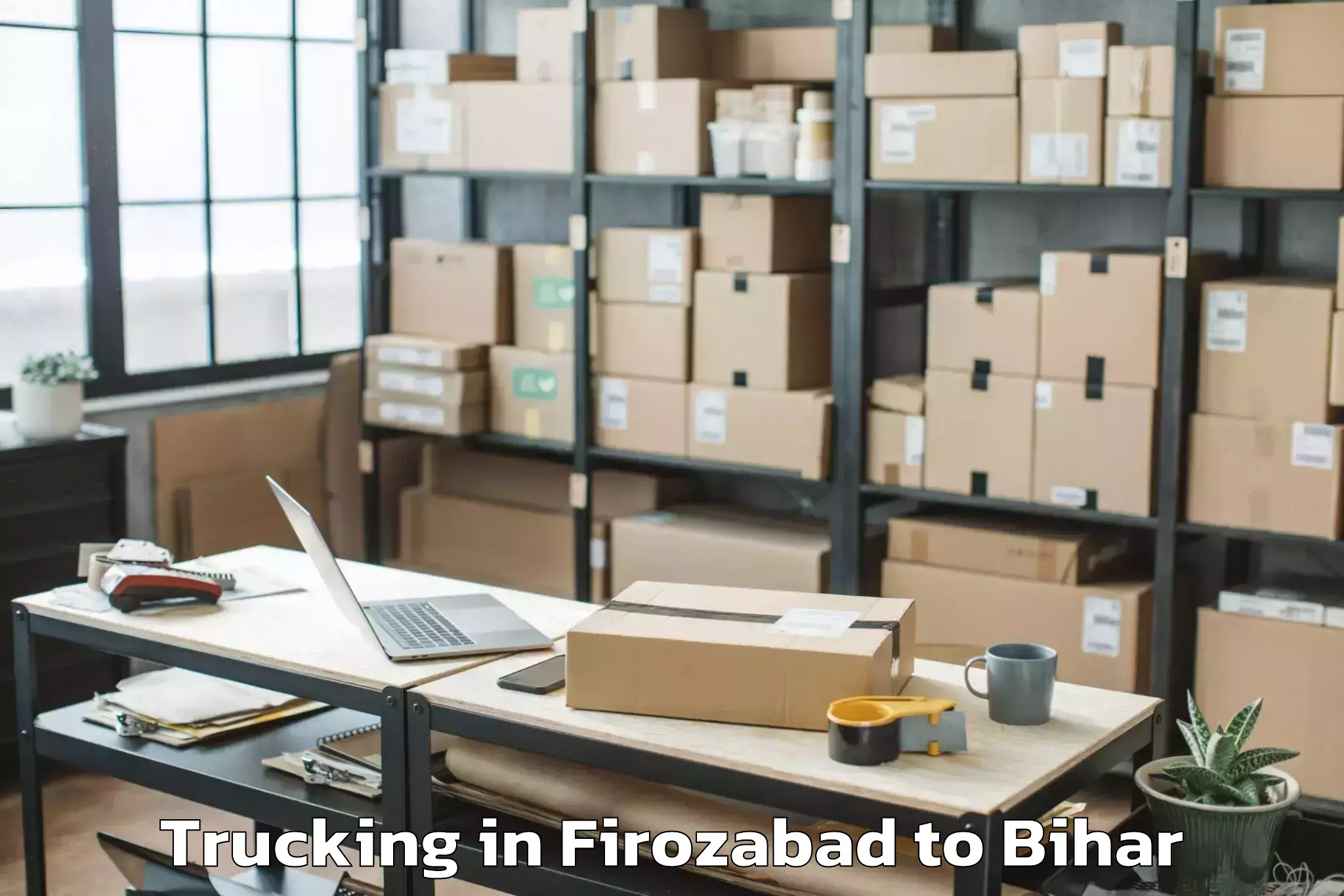 Top Firozabad to Raghopur Trucking Available